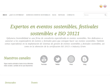 Tablet Screenshot of ephymerasostenibilidad.com